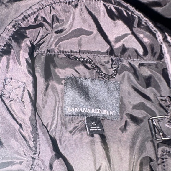 Banana Republic Women’s Small Black Jacket Coat Long Grunge Preppy - Picture 5 of 7